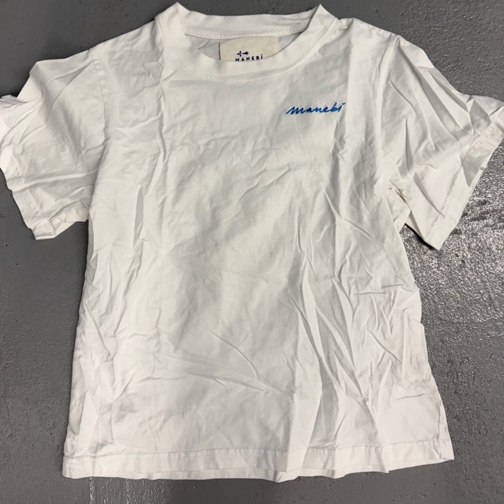 Manebi cream cotton t shirt size small